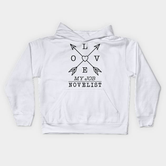 Novelist profession Kids Hoodie by SerenityByAlex